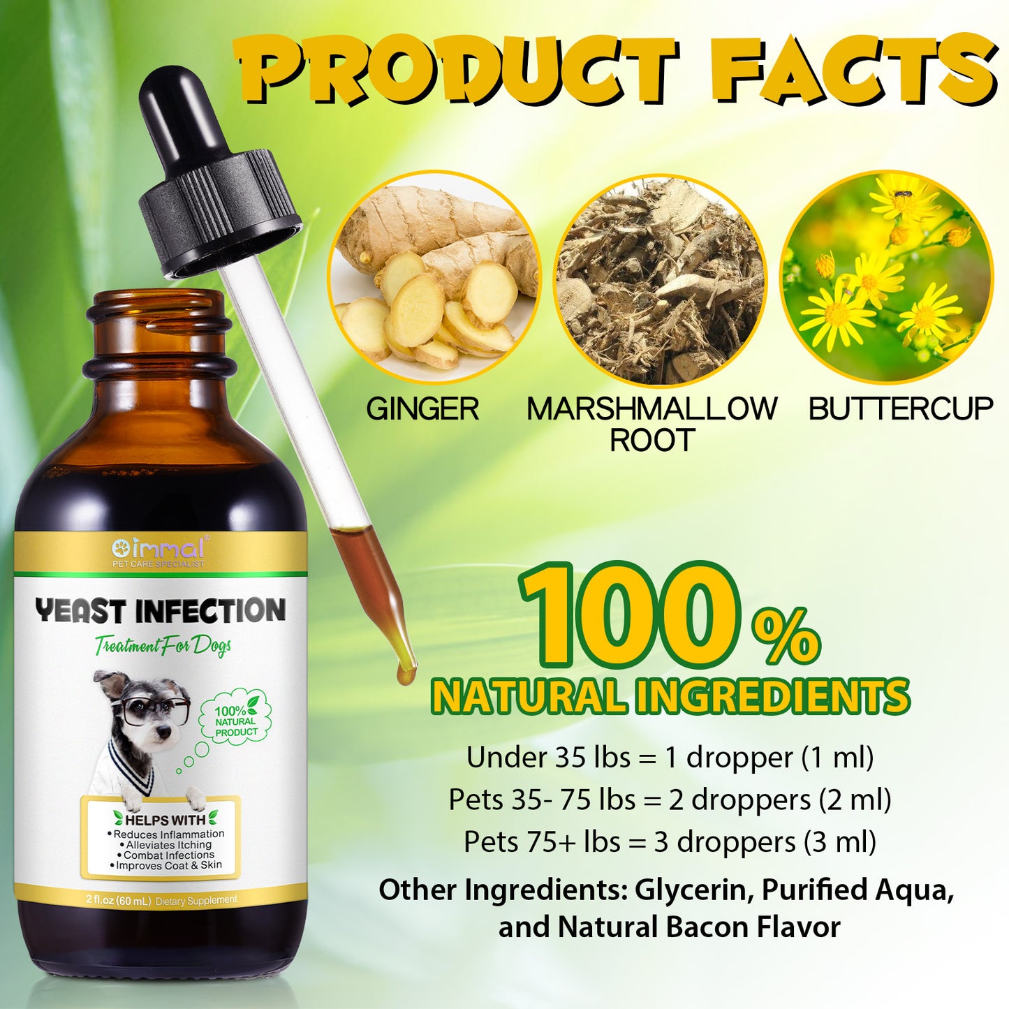 Dog Yeast Infection Treatment Drops – Anti-Itch, Skin & Immune Support