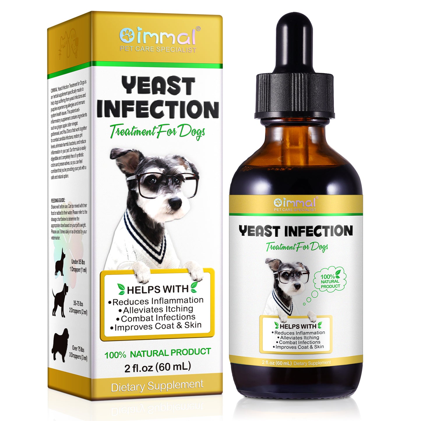 Dog Yeast Infection Treatment Drops – Anti-Itch, Skin & Immune Support