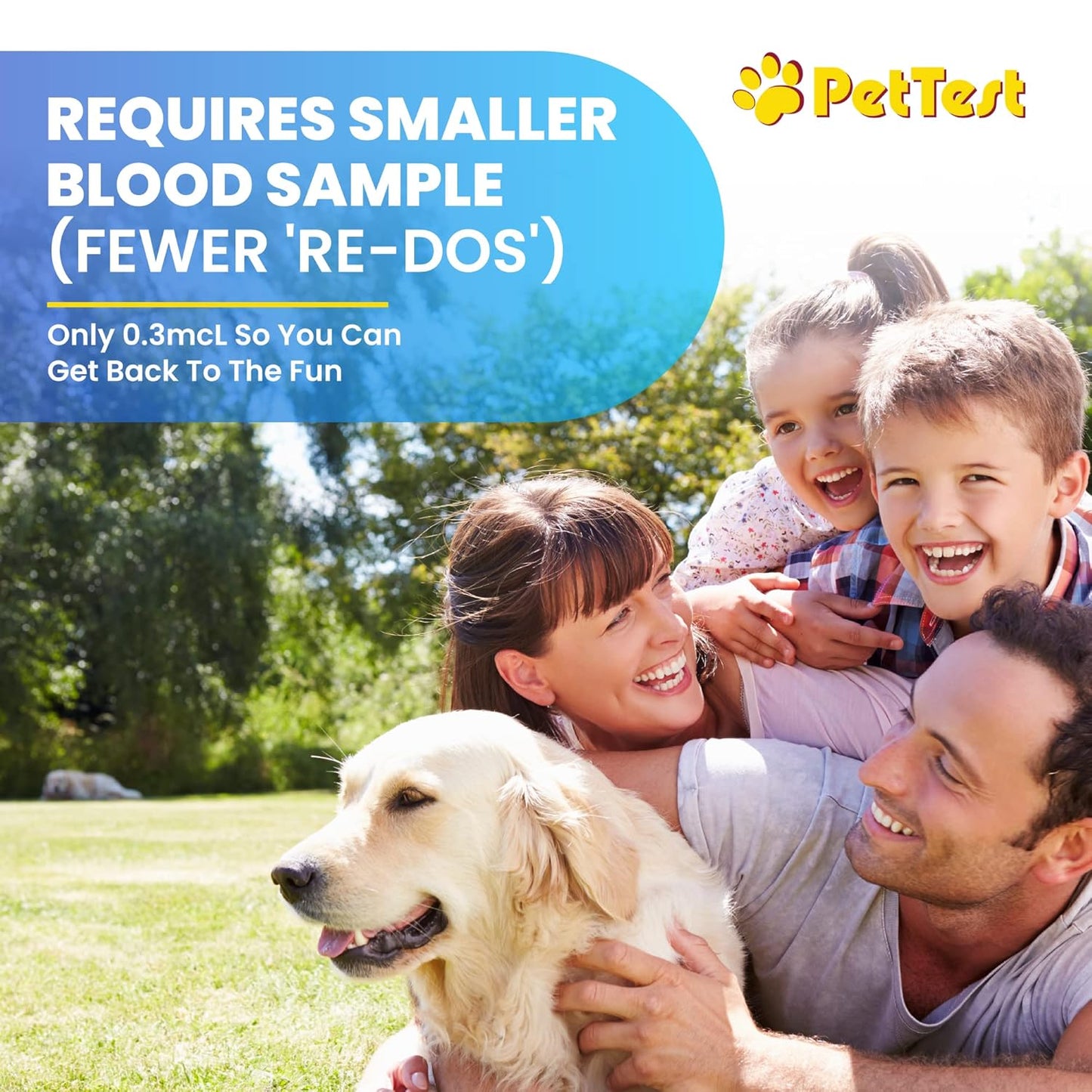 PetTest Painless Glucose Monitoring Kit for Dogs & Cats, Diabetic Pet Blood Sugar Check Gear, Includes Classic Meter, 50 Test Strips