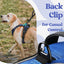 rabbitgoo Dog Harness Medium Sized, No Pull Pet Harness with 3 Buckles, Blue, M