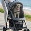 Dog Stroller, 24" Pet Cradle, Large PU Wear-Resistant Wheels, Cat Stroller for Small & Medium 55 lbs, Lightweight Pet Stroller, Detachable Aluminum Cradle, Cup Holder