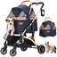 Pet Stroller for Small Dogs, Lightweight Small Dog Stroller for Dogs Cats with 6 Shock Absorption System