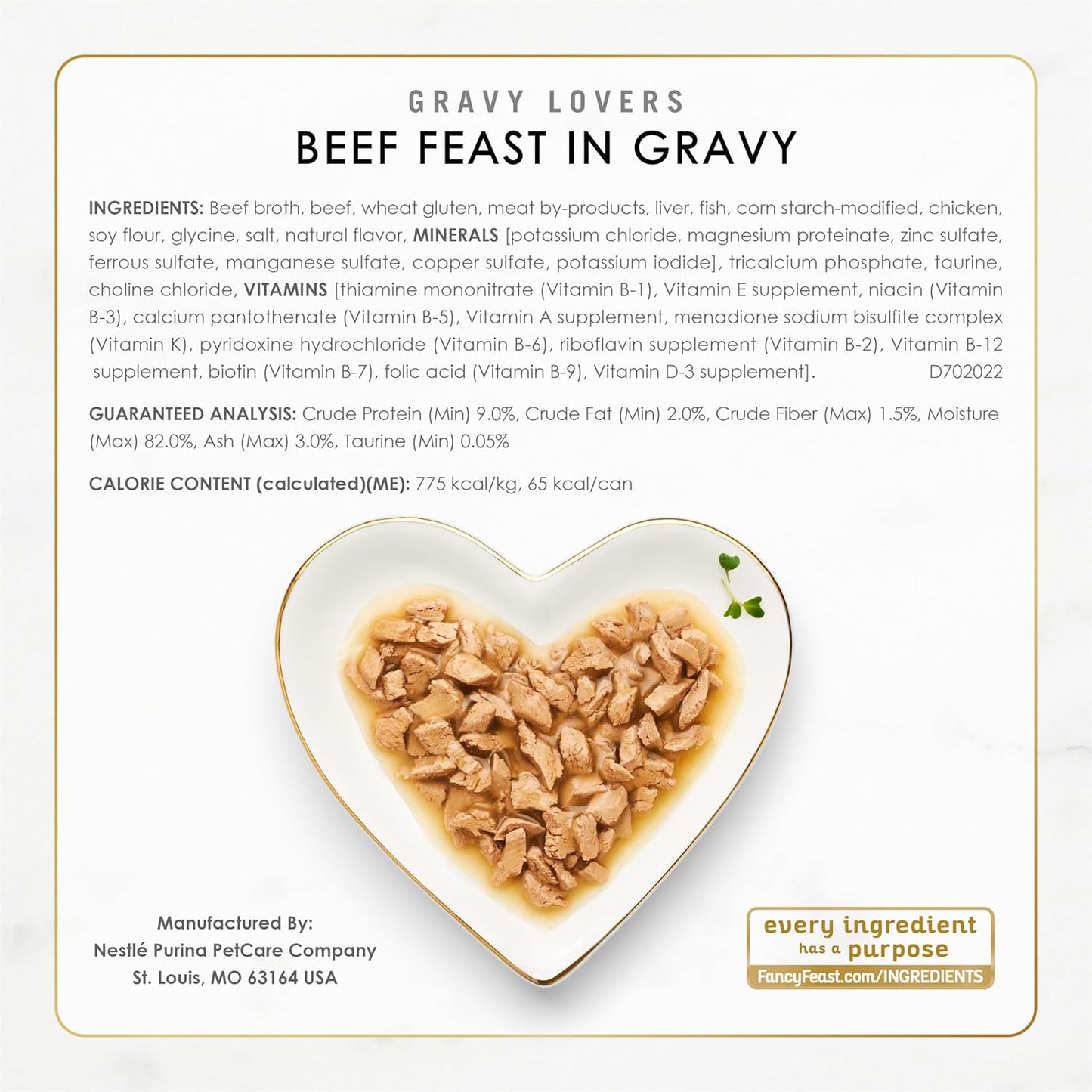 FANCY FEAST Delights With Cheddar Adult Wet Cat Food Grilled Chicken & Cheddar Cheese Feast in Gravy 24x85g