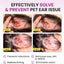 Pet Ear Cleaning Finger Wipes for Dogs & Cats - Dog Ear Cleaner with Aloe, Coconut Oil & Ginseng - Finger Dog Ear Wipes to Relieve Ear Itching, Infections, Wax & Smelly Ears - 50 Ct - Coconut Scent