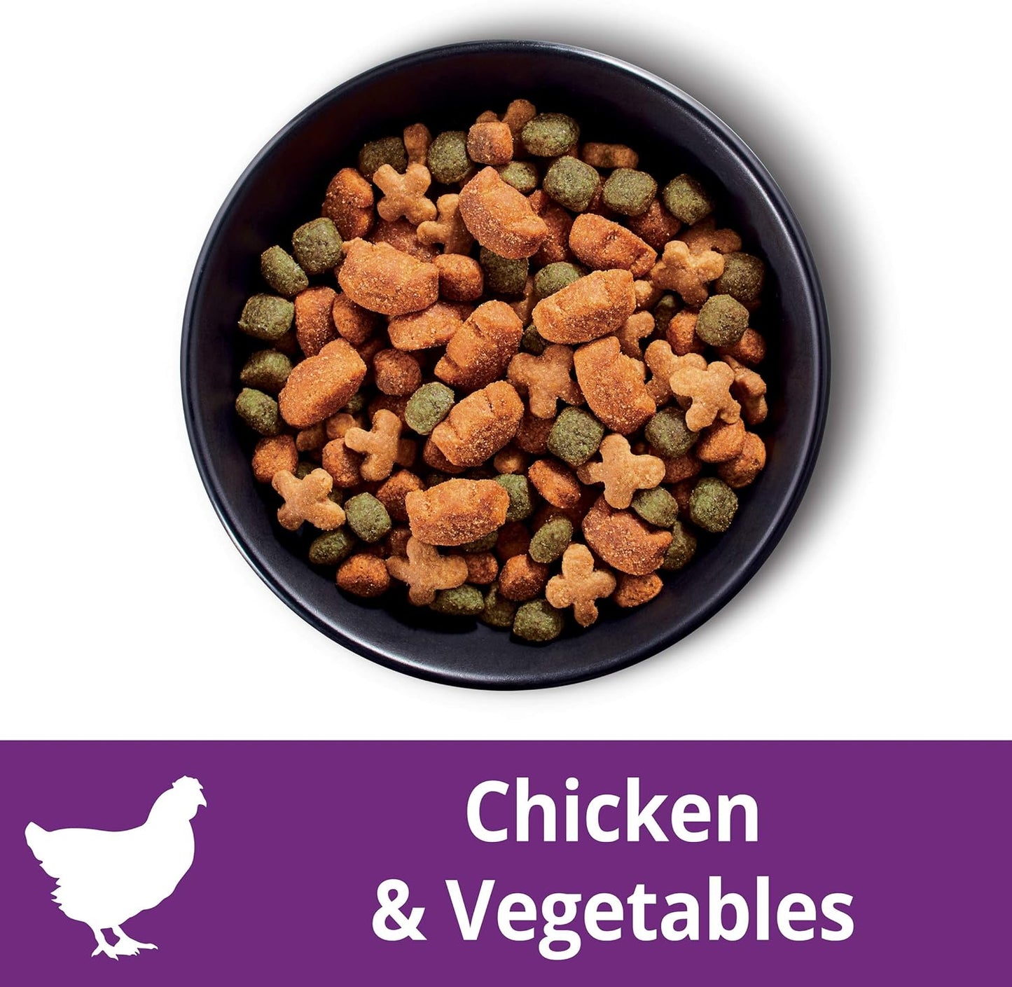 Adult Dry Dog Food Tender Chicken & Vegetables 1.5kg Bag, 4 Pack