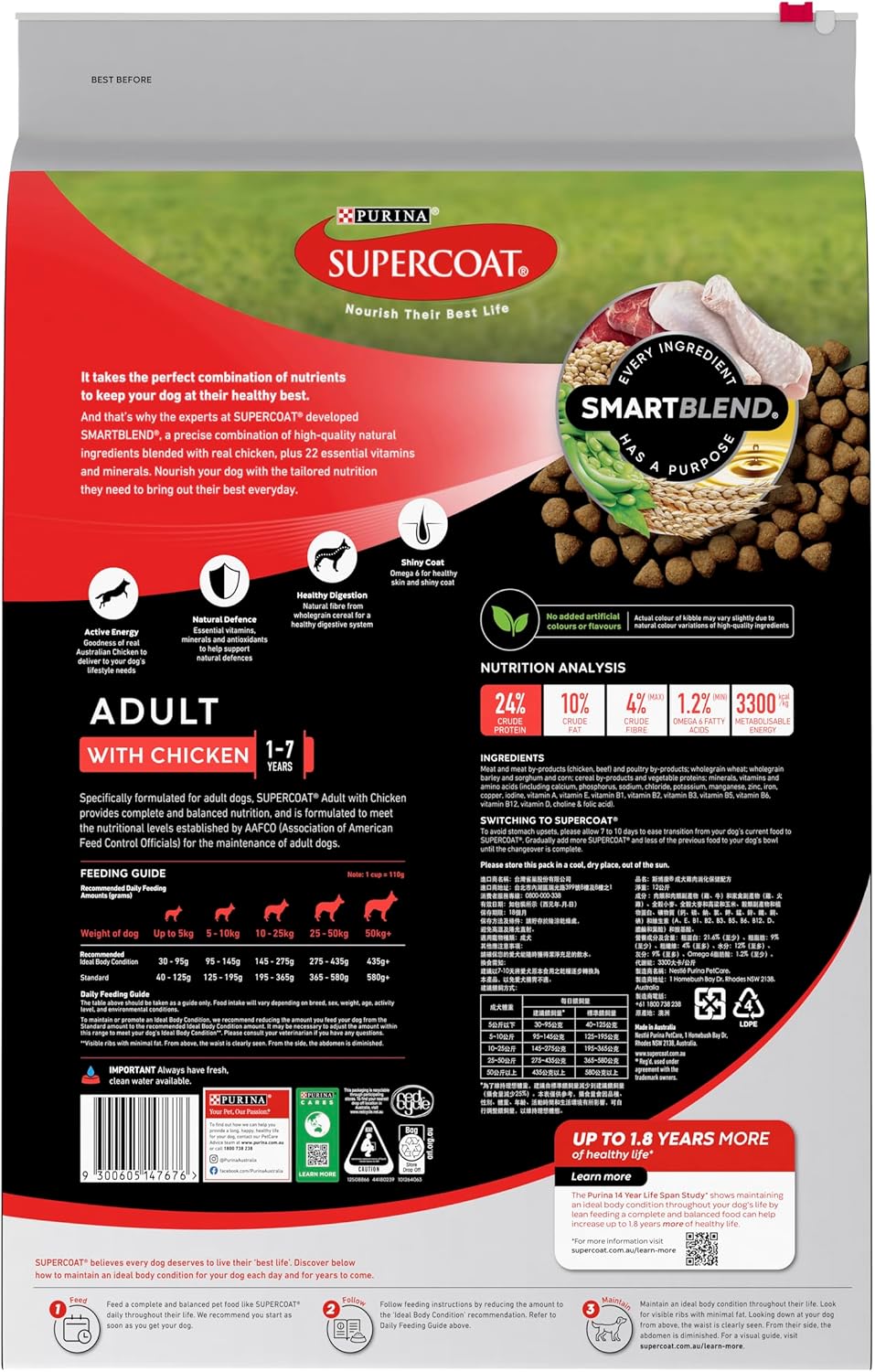 Adult Chicken Dry Dog Food 12kg