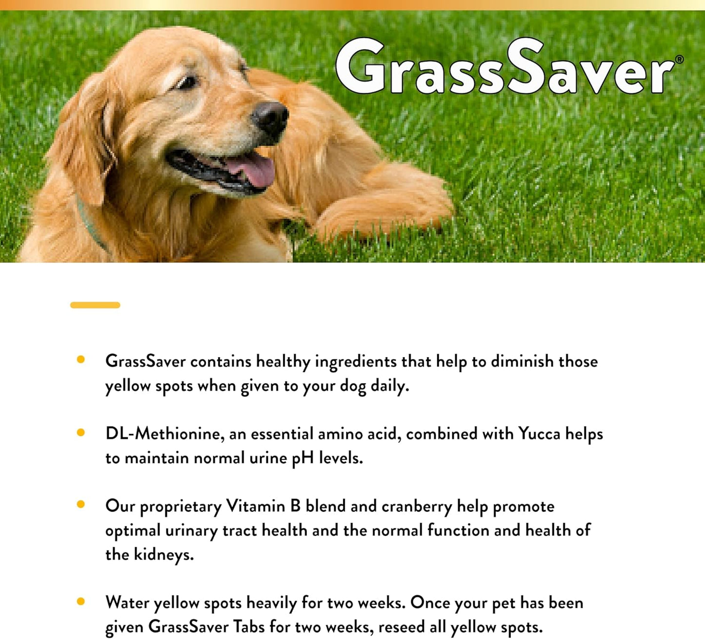 NaturVet GrassSaver Tablets, 250 Pills