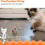 Catstages Squeak Squeak Mouse Cat Toy with Touch-Activated Sound & Catnip, Gray