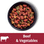 Adult Dry Dog Food Gourmet Beef & Vegetables 1.5kg Bag, 4 Pack