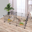 Dotala 12 Panels Metal Pet Playpen Tent Cats Exercise Pen Crate Cage Kennel Dog Foldable Fence Yard Barrier Ideal for Guinea Pigs, Rabbit, Gerbil, Puppy, DIY Metal Wire Yard Fence