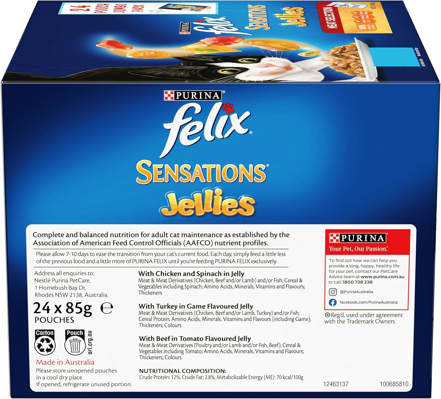 Felix Sensations Jelly Meaty (24x85g)