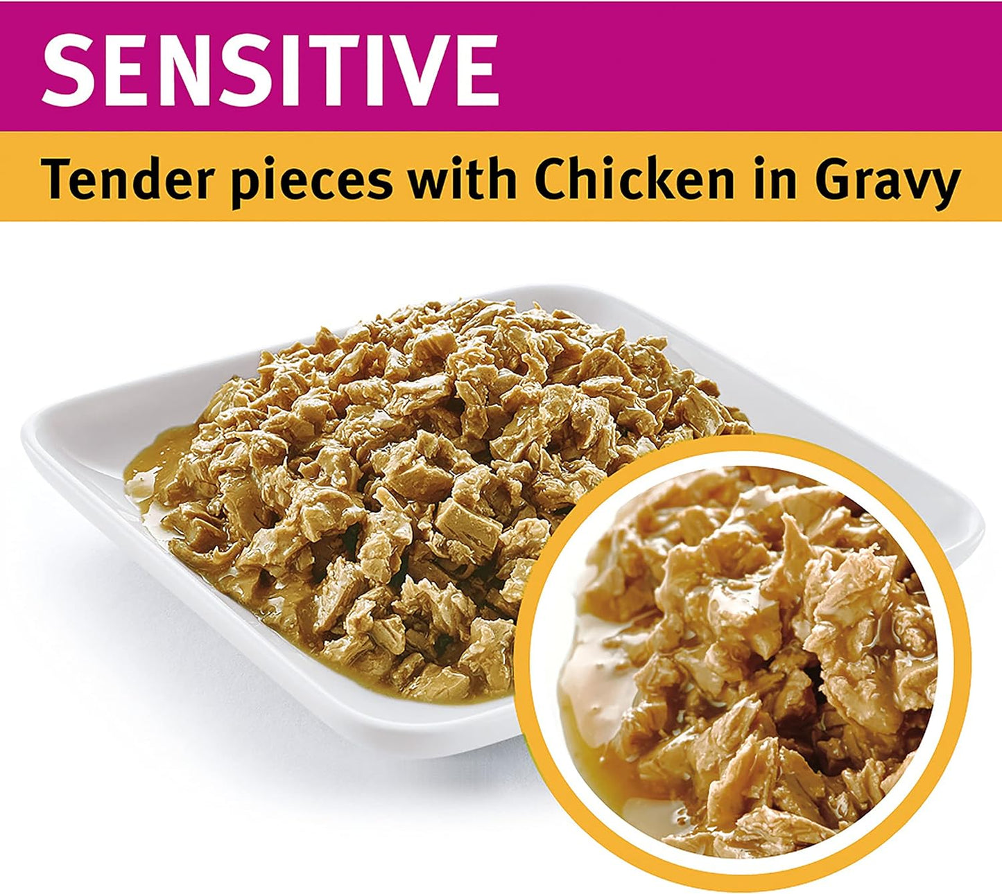 PRO PLAN Adult Wet Cat Food Sensitive Chicken 12x85g