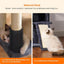 Heybly Cat Tree with Cat Self Groomer Brush, Cat Tower Condo for Indoor Cats with Padded Plush Perch,Grey