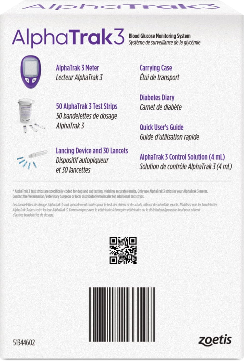 AlphaTrak 3, 8 Piece Pet Blood Glucose Monitoring Kit for Diabetic Cats, Dogs, and Horses All-in-One Solution for in-Clinic Or at Home, with Digital Results
