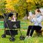Advwin 3 in 1 Folding Dog Stroller, Pet Stroller for Small/Medium Dogs
