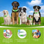 Natural Flea and Tick Prevention Dog Tag – Waterproof Collar Pendant with 3 Extra Refills, Green, Safe for All Breeds