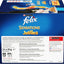 FELIX Adult Sensations Jellies Fish Selection Wet Cat Food 24x85g
