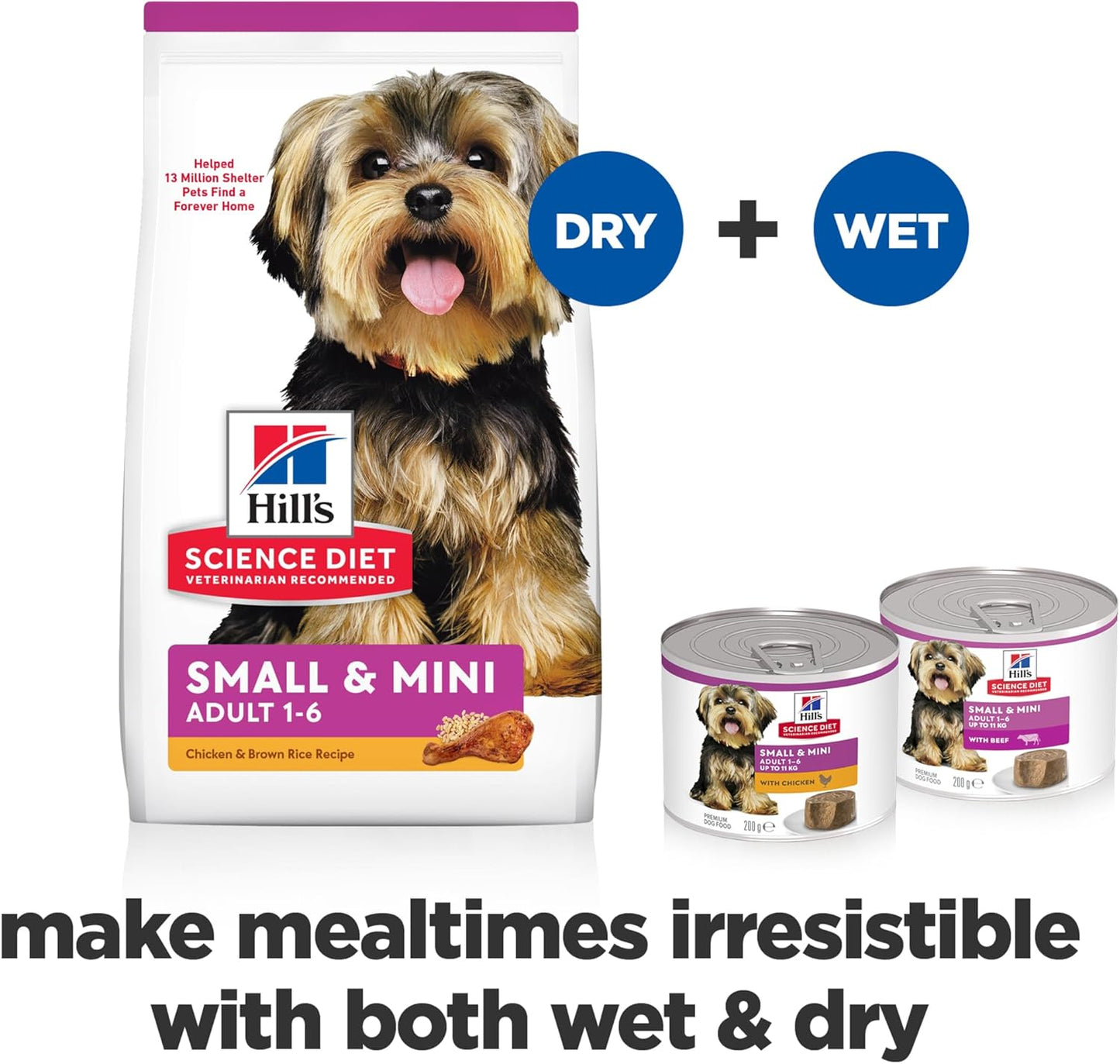 Hill's Science Diet Adult Small & Mini with Chicken Canned Wet Dog Food 12x200g