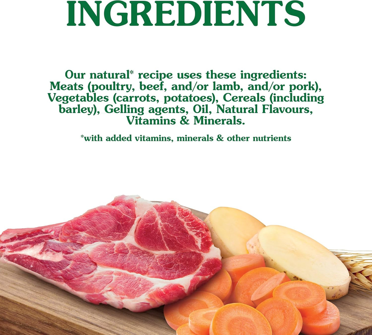 Nature's Gift Adult Wet Dog Food in Can, Loaf with Beef, Vegetables & Barley 6x1.2Kg