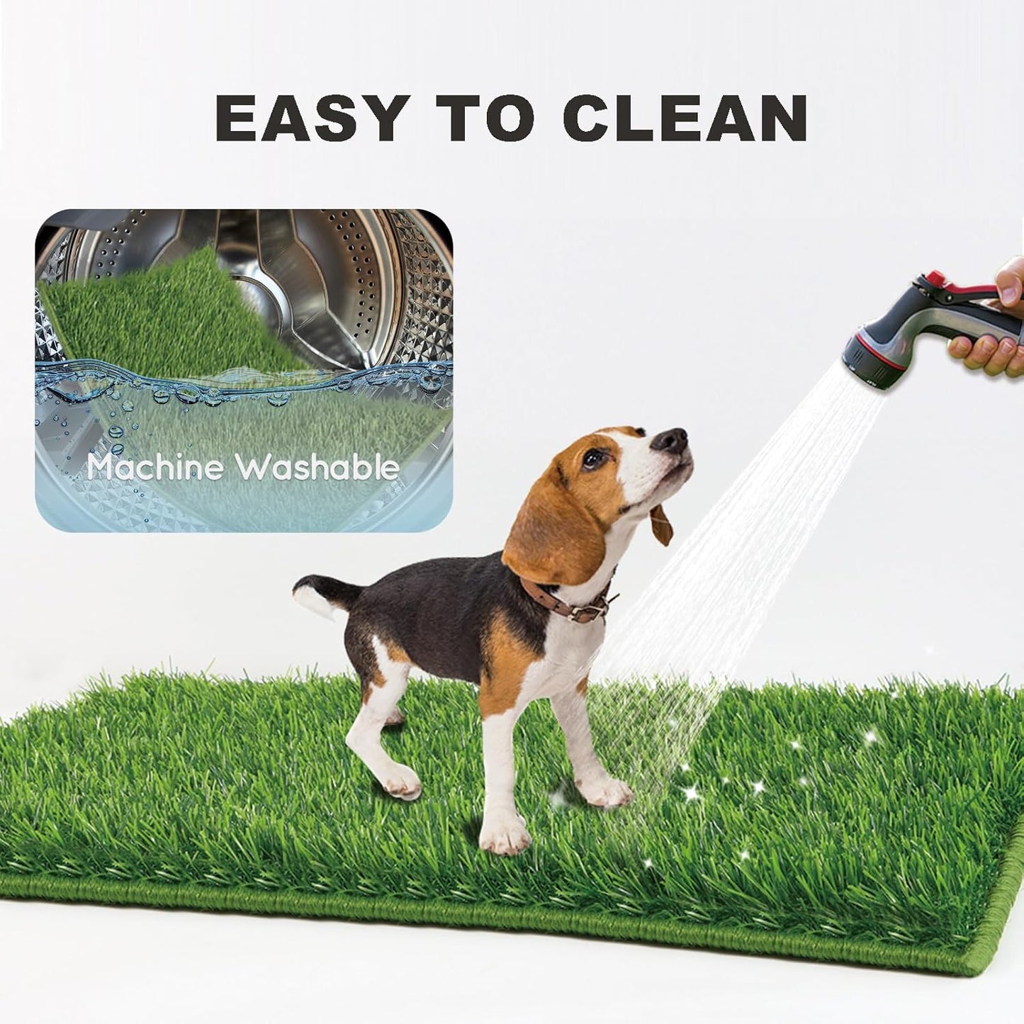 HQ4US 4LEGS Dog Grass Pad with Tray Large 34’’×23’’