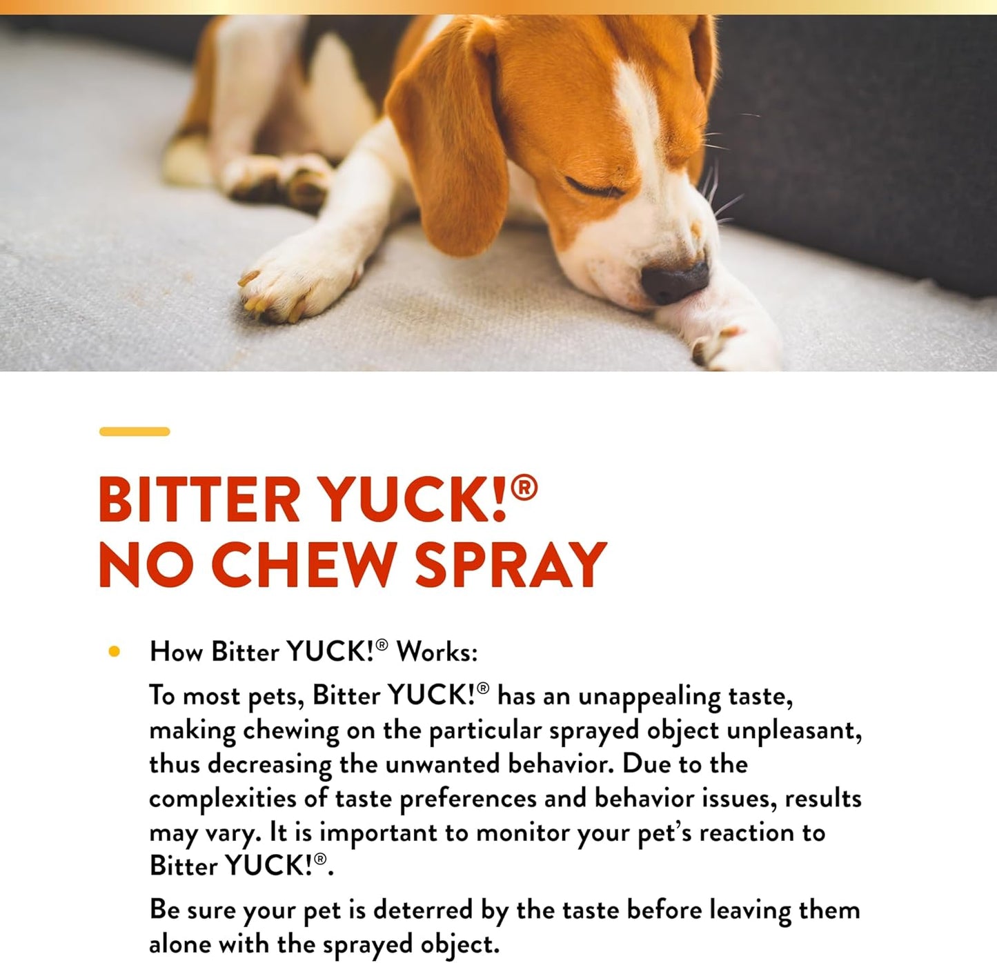 NaturVet Bitter Yuck No Chew Spray, 480 ml