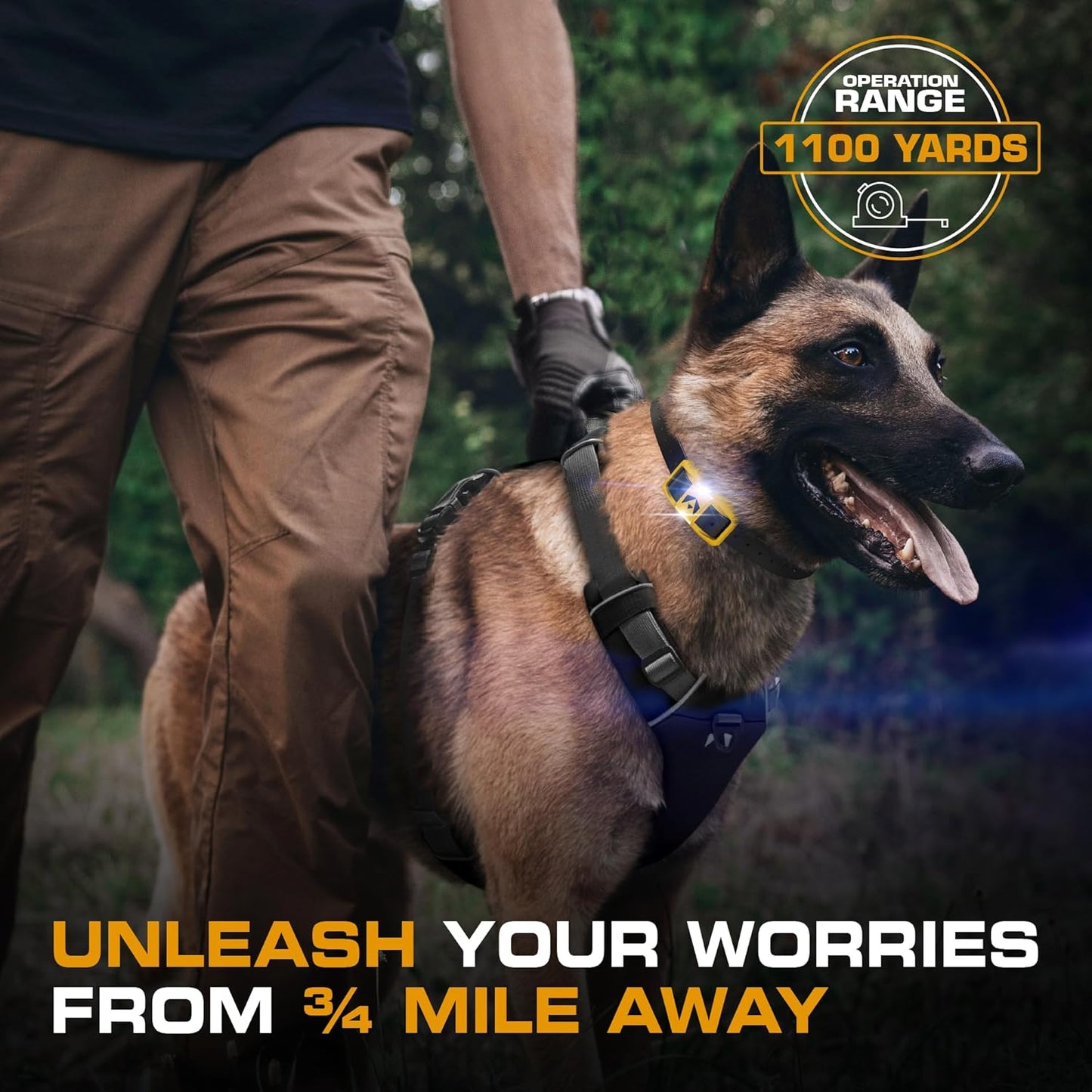 INVIROX Shock Collar for Dogs [Ultra K9] 124 Training Levels, 4 Powerful Modes with Night-Light