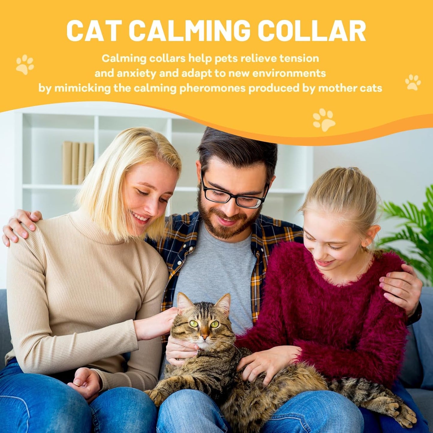 Calming Collar for Cats,Cat Pheromone Collar4-Pack