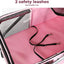 PaWz 4 Wheels Foldable Pet Stroller Dog Cat Travel Carrier Large Pink
