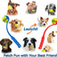 Dog Ball Thrower Launcher, Tennis Ball Launcher, for Small Large Dogs Compact Design 13.8" Stick with Medium 2.5" Red