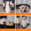 Heybly Tall Cat Tree, 78-inch Multi-Level Cat Tower for Indoor Cats, 2 Widened Plush Perches Cat Condo with Scratching Board and Big Caves, Smoky Gray HCT033G