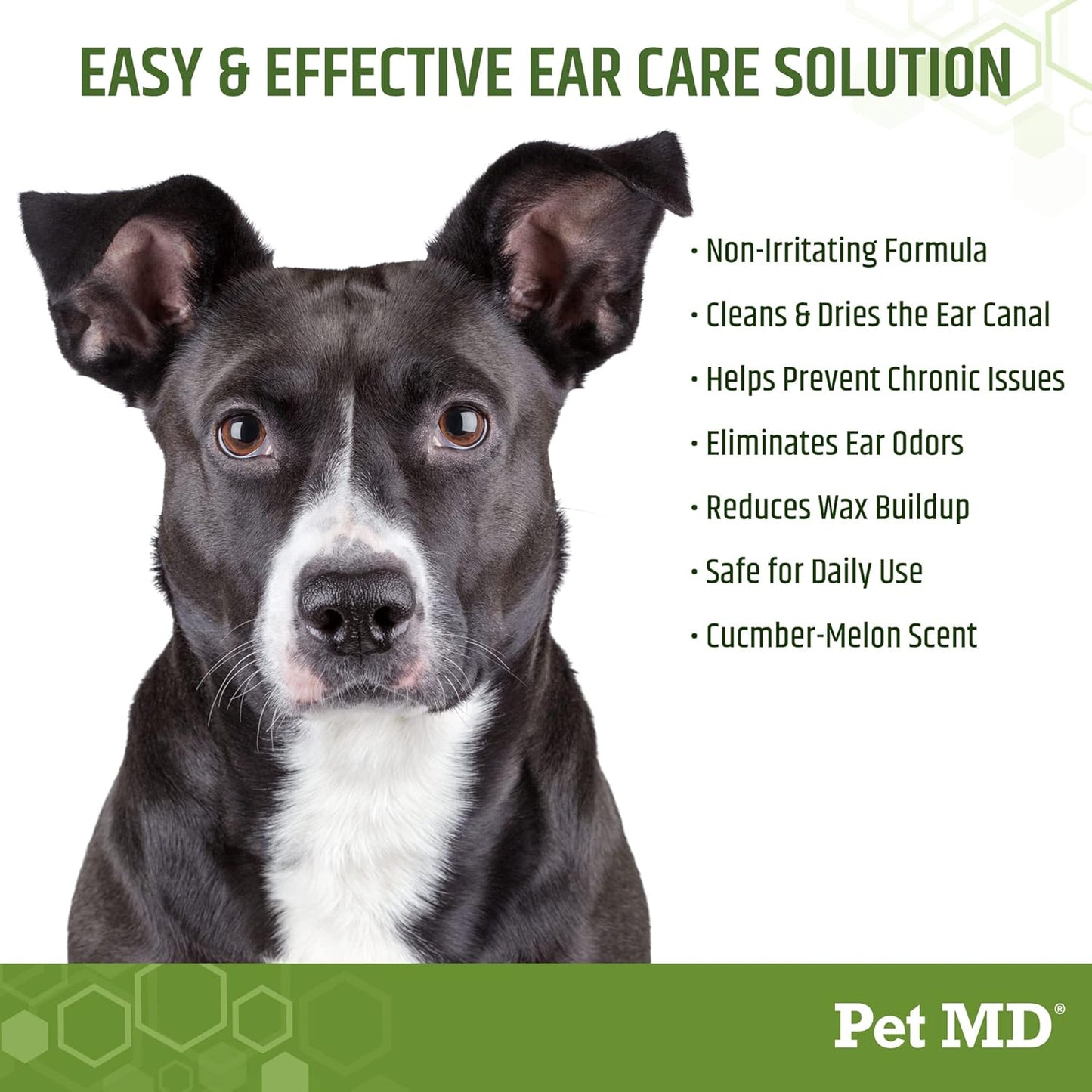 Pet MD - Dog Ear Cleaner Wipes - Otic Cleanser for Dogs to Stop Itching, Yeast and Mites with Aloe and Eucalyptus - 100 Count