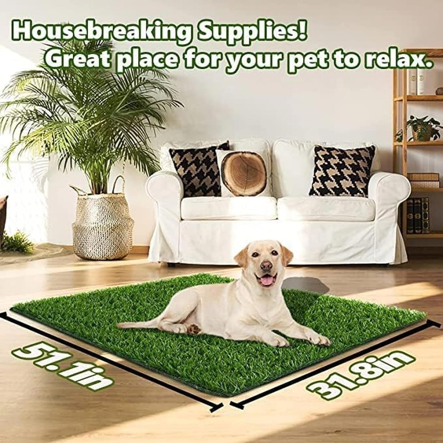 SSRIVER Dog Grass Pad,51.1x31.8In Fake Grass for Dogs