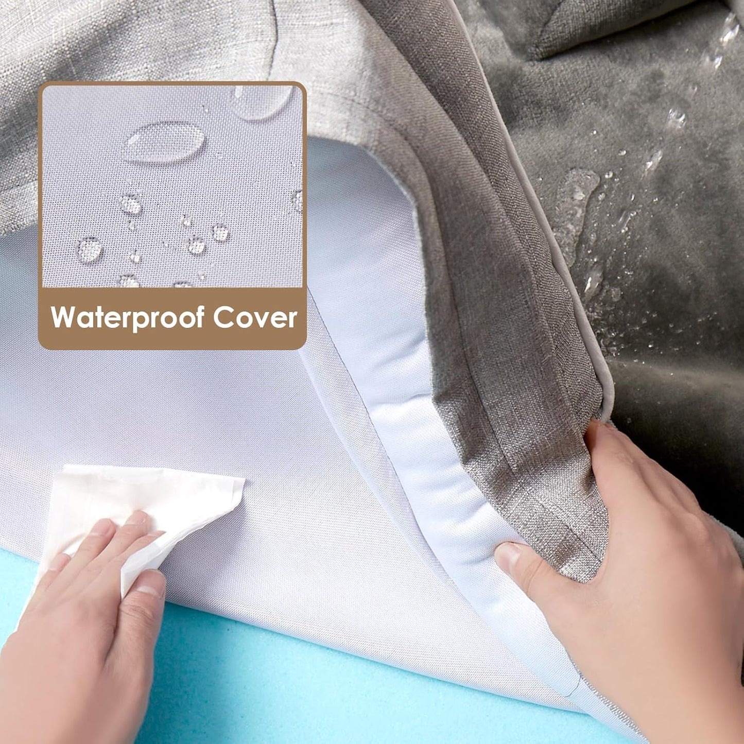 EHEYCIGA Orthopedic Dog Beds for Extra Large Dogs, Waterproof Memory Foam XL