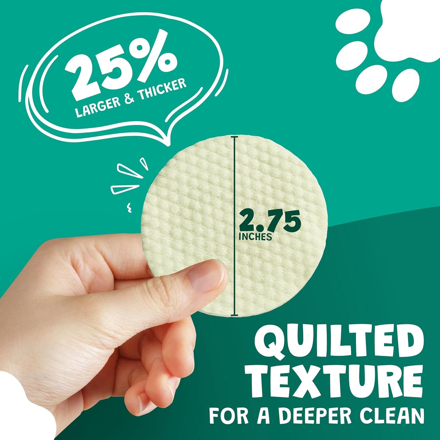 Dog Ear Wipes for Dogs | Extra Thick with Aloe Vera & Eucalyptus | 125 Count | Hypoallergenic