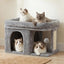 Heybly Cat Tree, 14 inch Cat Tower with Large Perch Bed and Cat Condo for Indoor