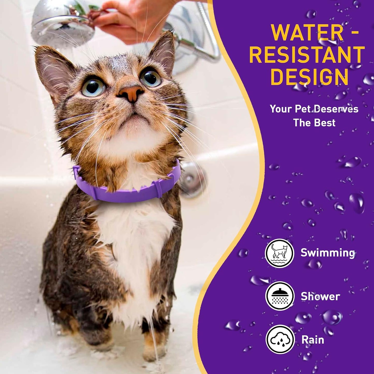 4 Pack Calming Collar for Cats – Pheromone Cat Calming Collar Cat Anxiety Relief and Stress