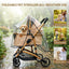 3-in-1 Dog Stroller for Medium Dogs up to 50 lbs, Smooth-Ride Pet Stroller with Detachable Carrier & Car Seat Combo