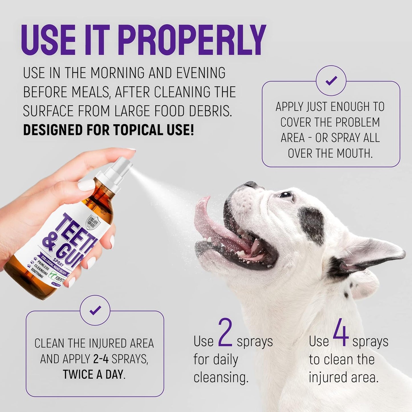 SILVER GRADE Teeth & Gum Spray for Pets