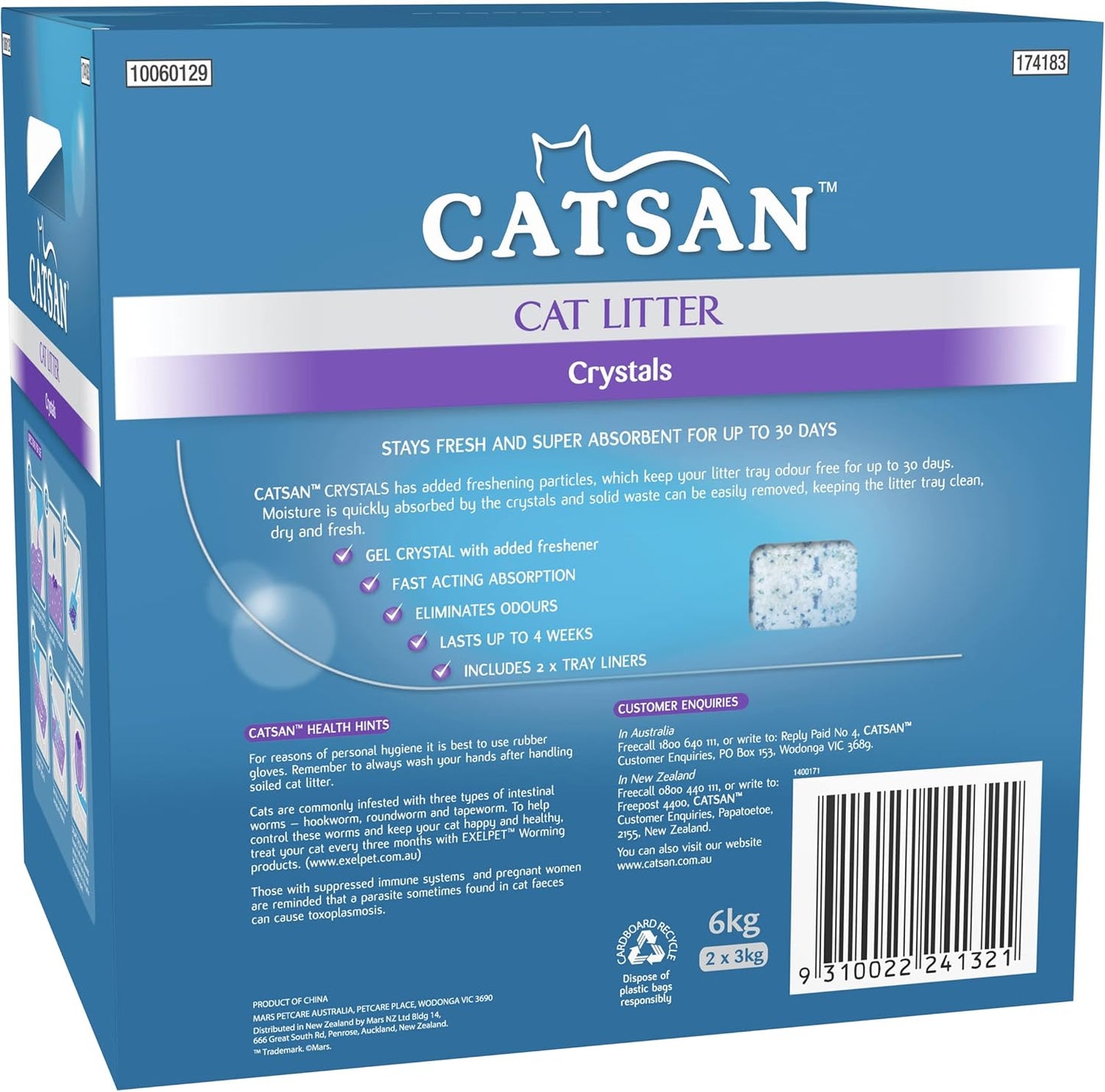 Catsan Cat Litter, Crystals 6 kg