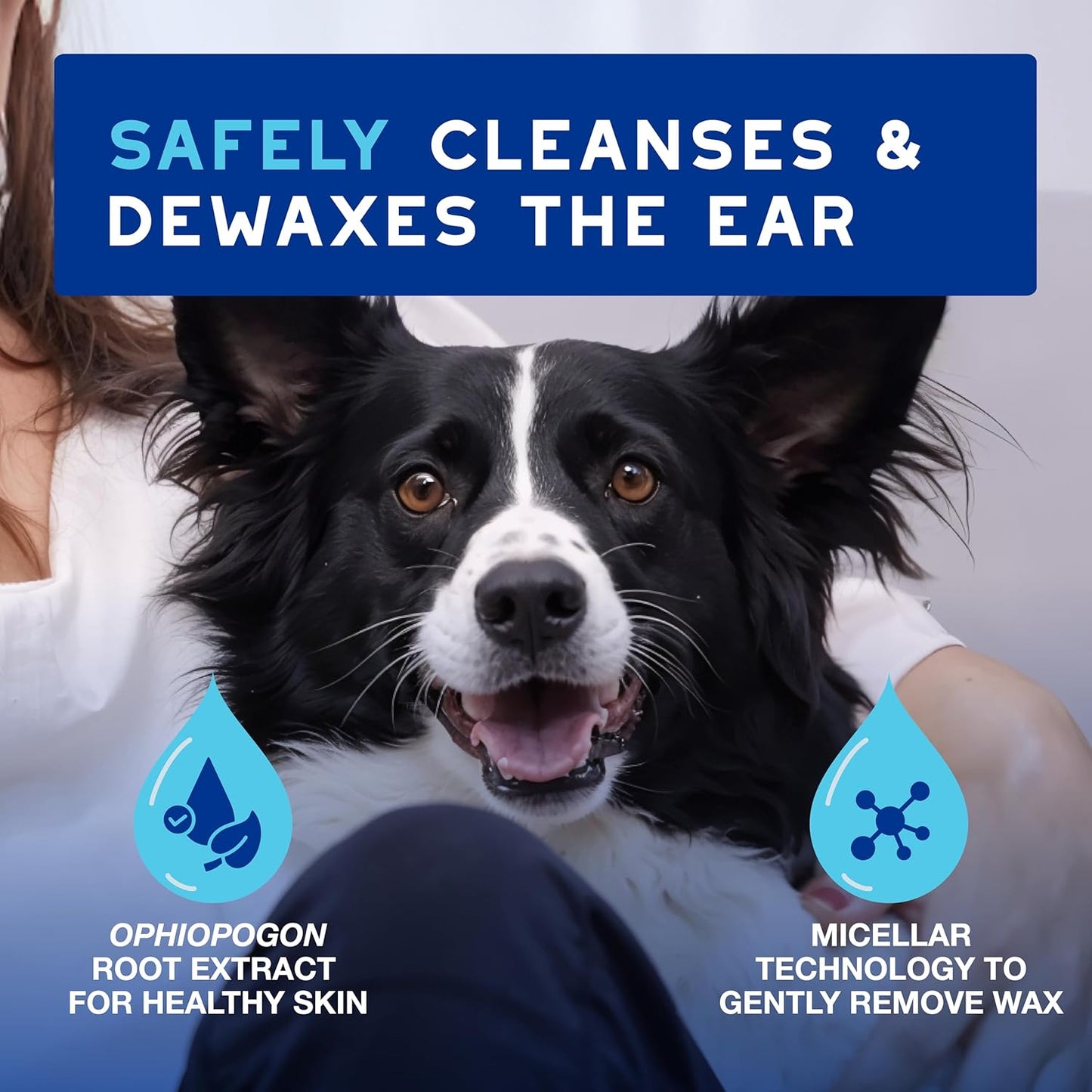 DOUXO® Skin & Coat SPA - Ultra-Safe Dewaxing Ear Cleaner for Dogs and Cats, 4.1 fl oz-USA Made