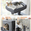 PAWZ Road Multi-Level Cat Tree 175cm With Super Large Hammock (50 * 40cm), Tall Cat Tower for Large Cats With Scratching Posts, Cat Condo and Top Perch Dark Grey