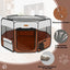Dog Playpen, Portable Pet Play Pen for Cat, Puppies, Rabbits, Chickens, Foldable Large-Capacity