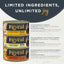 Reveal Natural Wet Cat Food, 12 Count, Grain Free, Limited Ingredient Canned Food for Cats, Chicken Deluxe Selection in Broth, 70g Tins