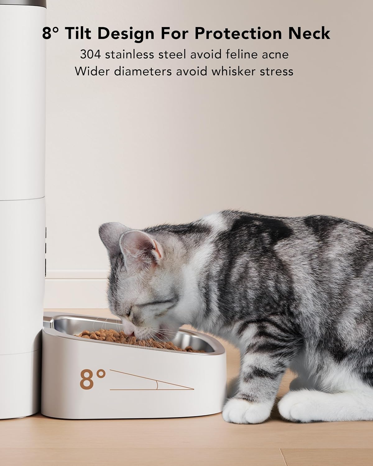 Petlibro Automatic Dog Feeder, 6L Dog Food Dispenser with Customize Feeding Schedule, 2.4G WiFi Pet Feeder with Timer Interactive Voice Recorder, Auto Dog Feeder for Cat Pet 1-4 Meals Dry Food