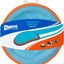 ChuckIt! Paraflight Flyer Dog Toy, Large (Orange/Blue)