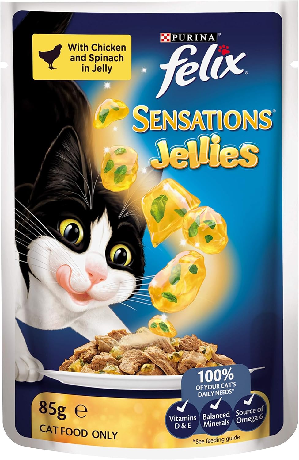 FELIX Sensations Adult Wet Cat Food Favourites Menu Jellies 60x85g