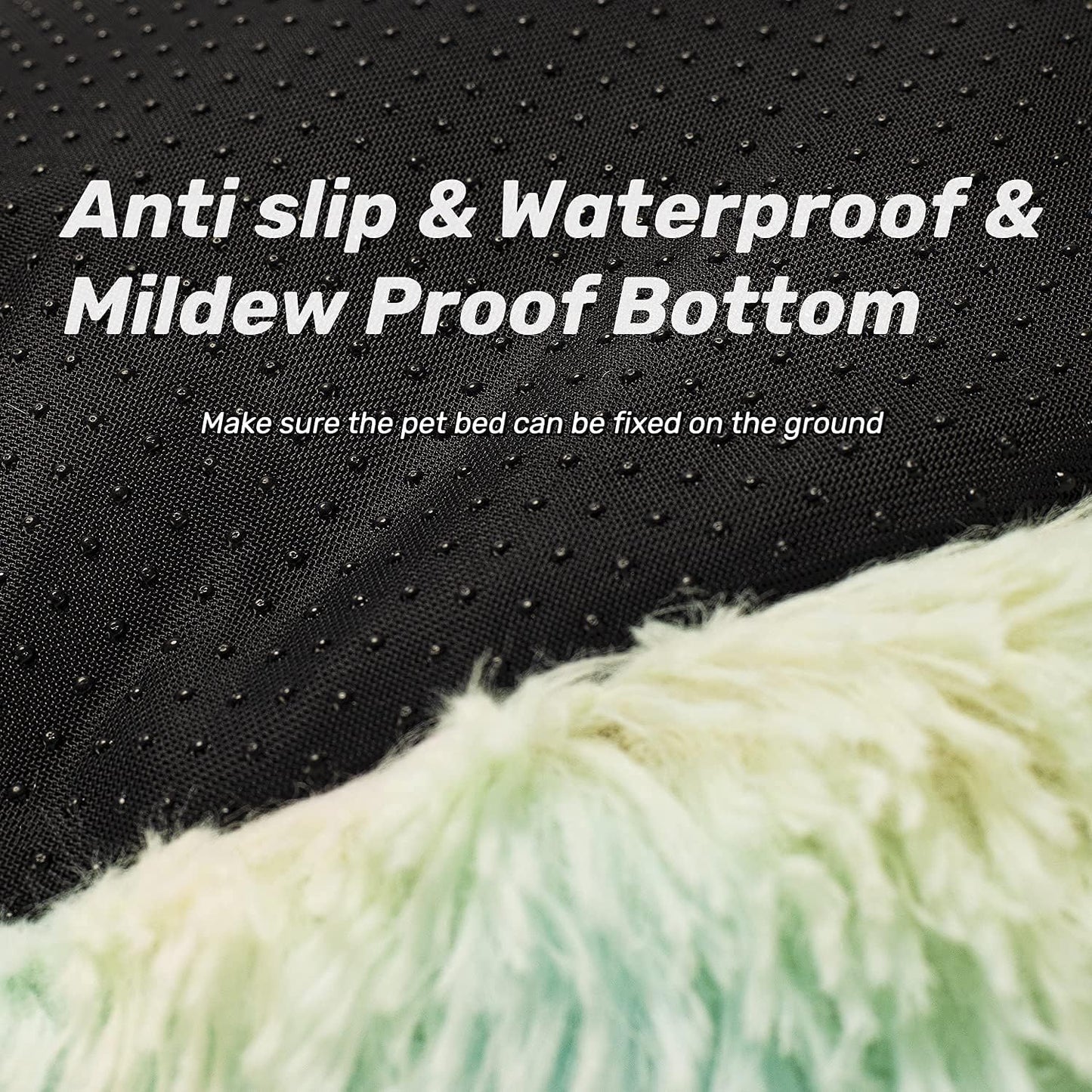 Anti Anxiety Round Fluffy Plush Faux Fur Warm Washable Dog Bed & Cat Bed, Original Bed for Small Medium Large Pets,Used to Relieve Joints and Improve Sleep