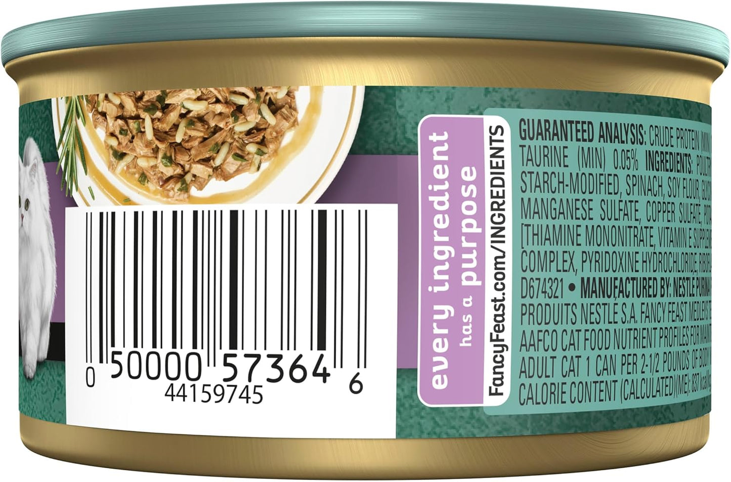 Fancy Feast Medleys Adult Wet Cat Food Turkey Tuscany with Long Grain Rice & Garden Greens in Sauce 24x85g