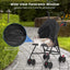 Pet Stroller Oxford Cloth Foldable Dog Strollers for Small Dogs and Cats Suitable for All Road Surfaces Wide-View Panoramic Window 4 Wheels (Black)