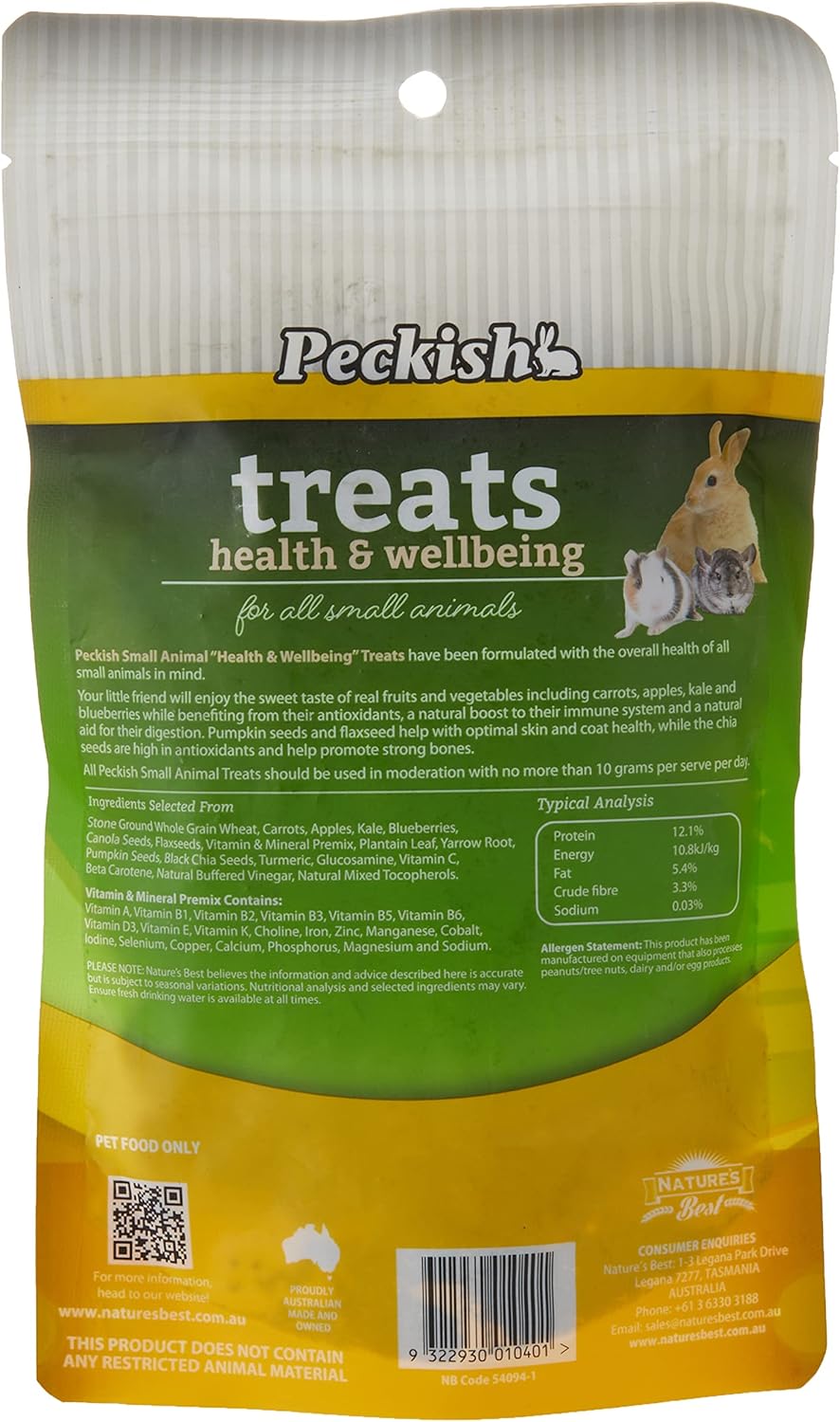 Peckish Health and Wellbeing Treat 200 g (Carton of 6)